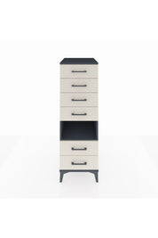 Kronos Dolap Tek Raflı 6 Çekmeceli 44x59x134 Antrasit-Aytaşı