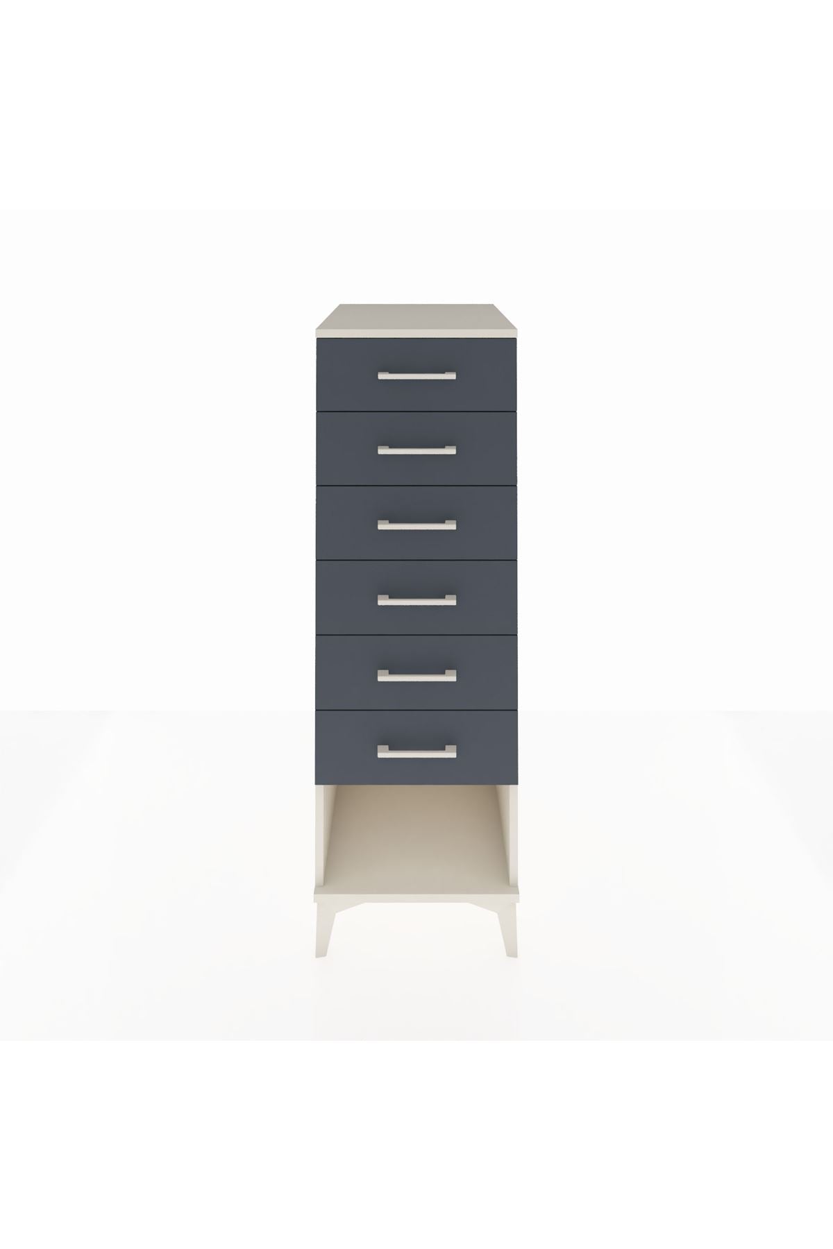 Kronos Dolap 6 Çekmeceli 44x59x134 Aytaşı-Antrasit