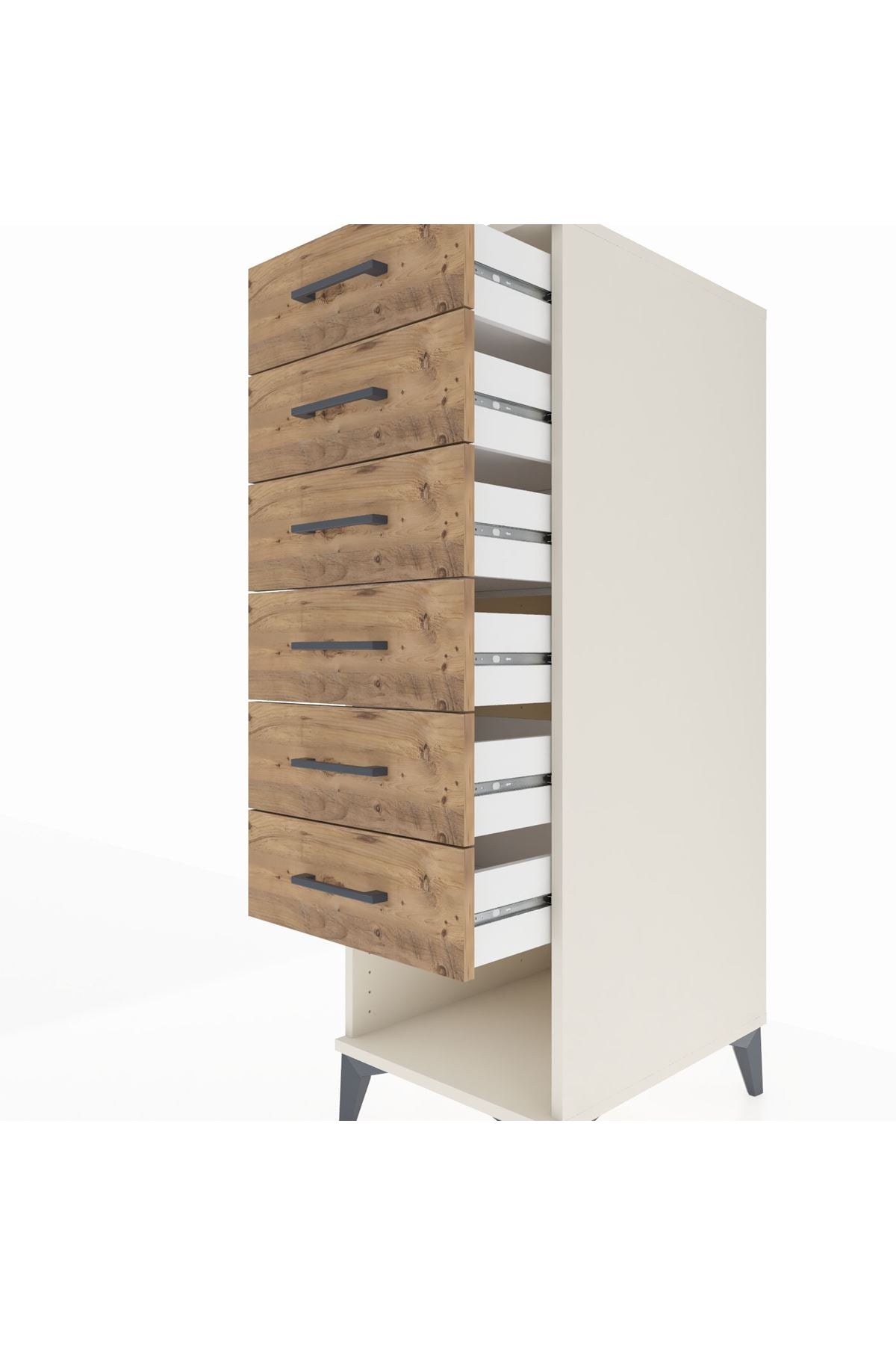 Kronos Dolap 6 Çekmeceli 44x59x134 Aytaşı-Çam