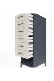 Kronos Dolap 6 Çekmeceli 44x59x134 Antrasit-Aytaşı