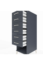 Kronos Dolap 6 Çekmeceli 44x59x134 Antrasit-Antrasit