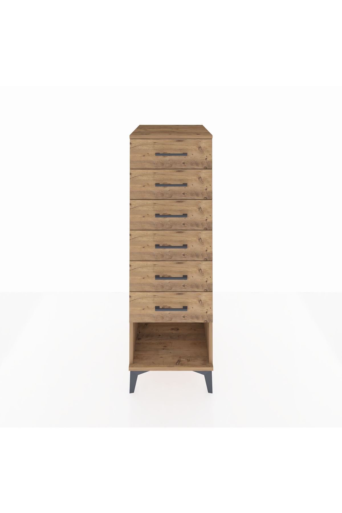 Kronos Dolap 6 Çekmeceli 44x59x134 Çam-Çam