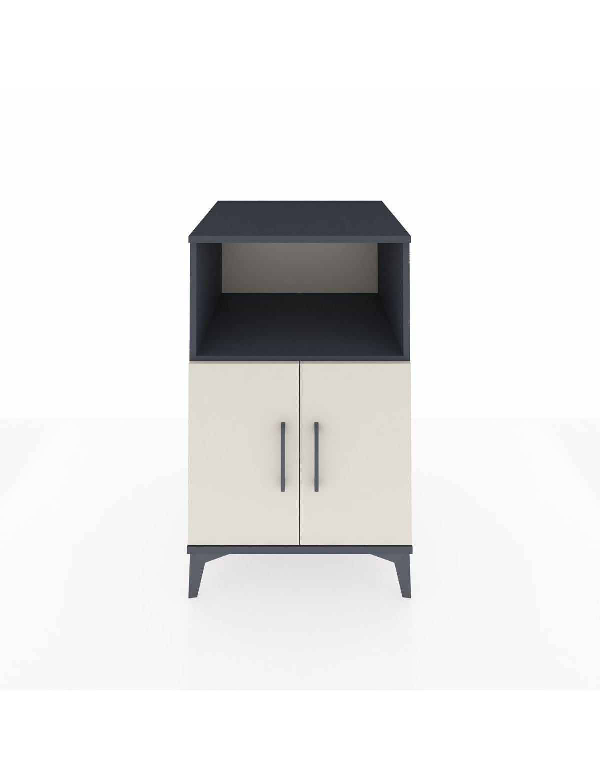 Kronos Komodin 2 Raflı 2 Kapaklı 60x59x96 Antrasit-Aytaşı