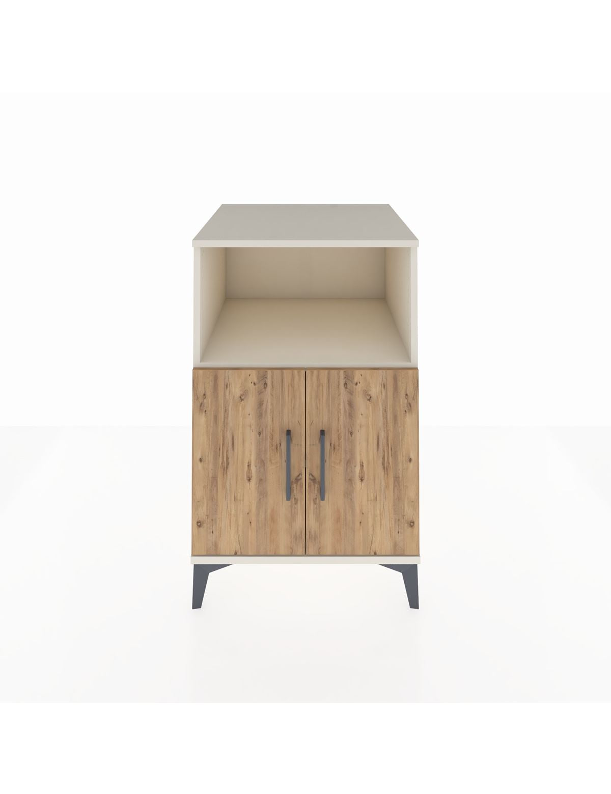 Kronos Komodin 2 Raflı 2 Kapaklı 60x59x96 Aytaşı-Çam