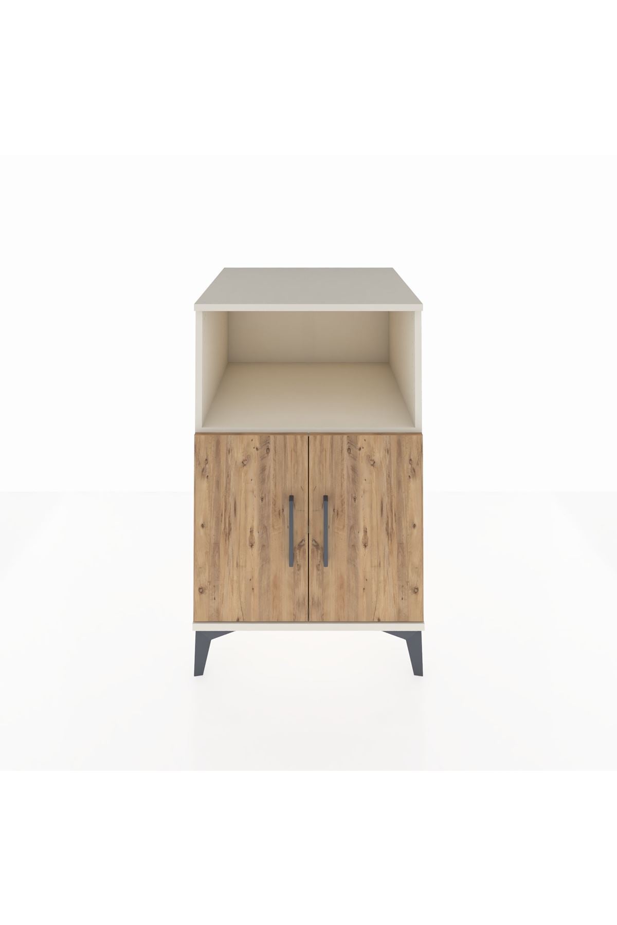 Kronos Komodin 2 Raflı 2 Kapaklı 60x59x96 Aytaşı-Çam