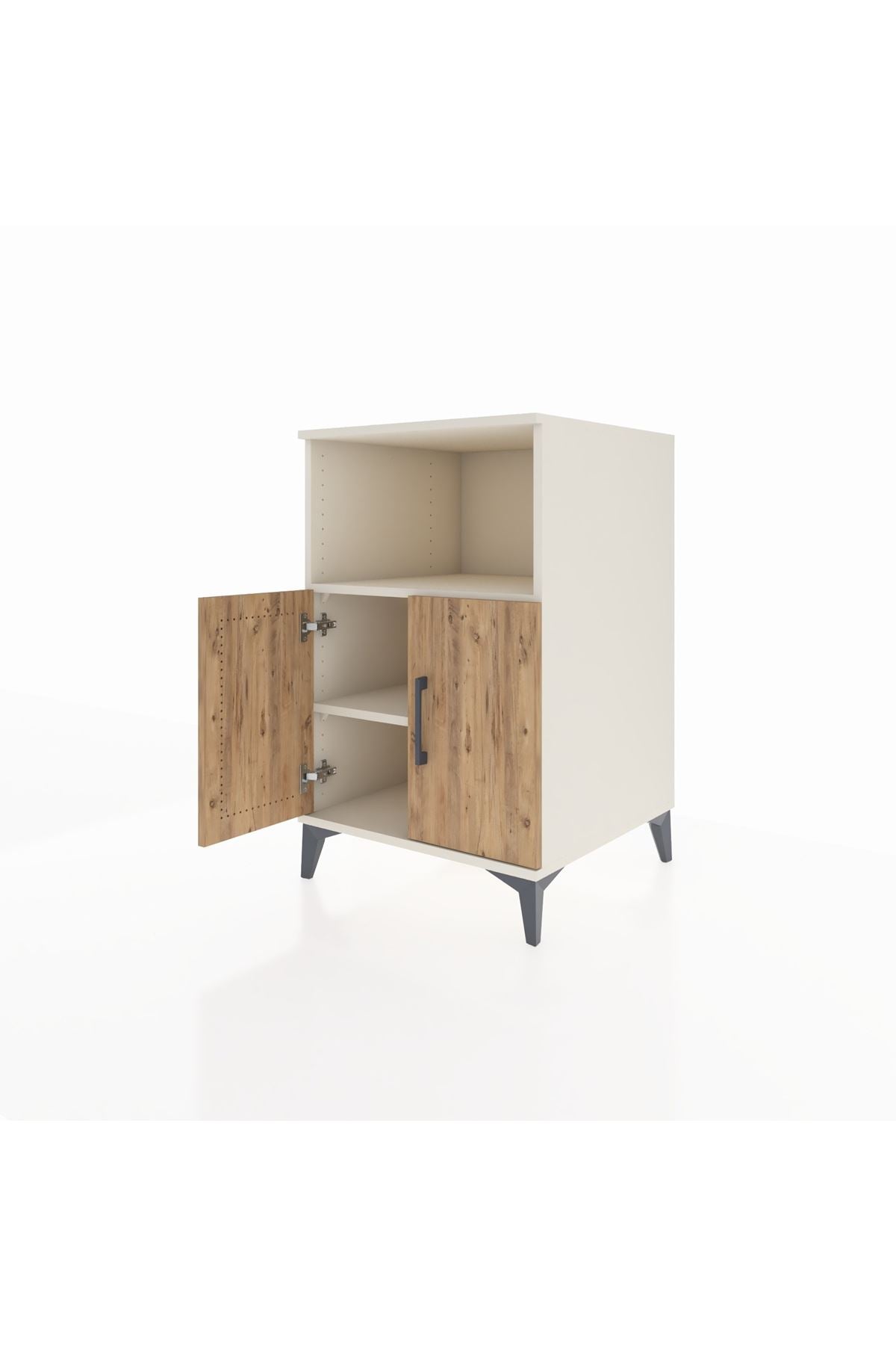 Kronos Komodin 2 Raflı 2 Kapaklı 60x59x96 Aytaşı-Çam