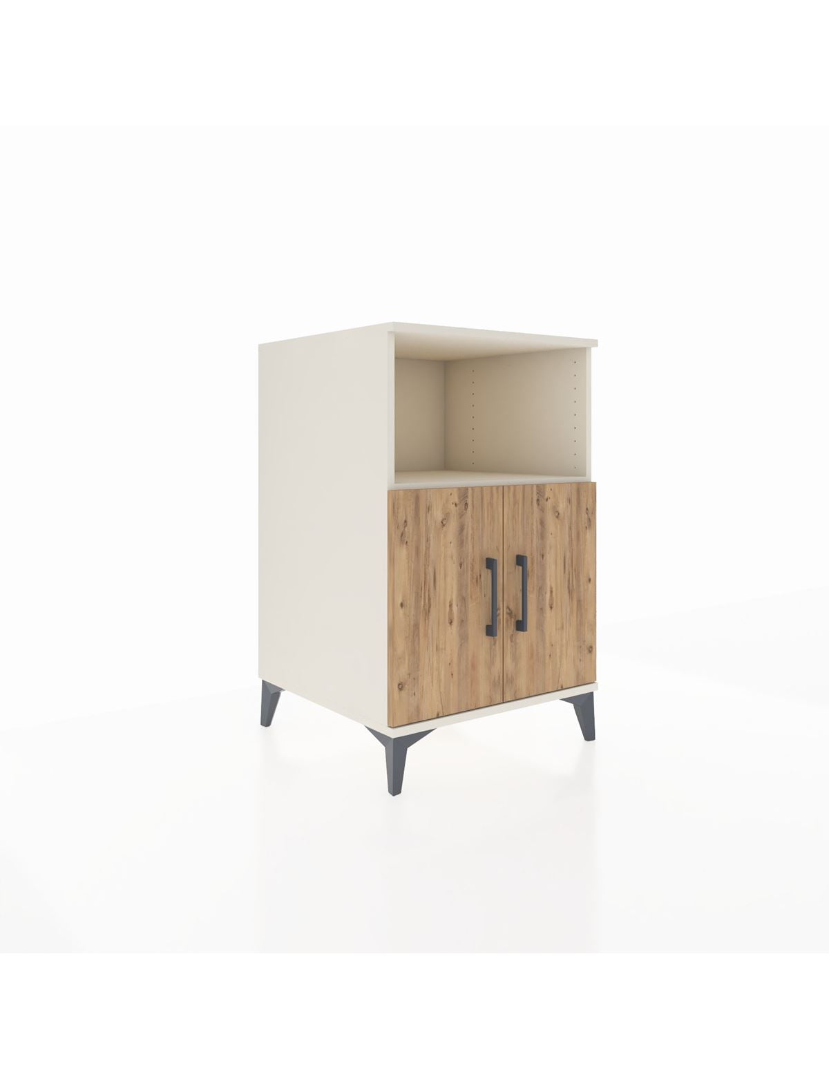 Kronos Komodin 2 Raflı 2 Kapaklı 60x59x96 Aytaşı-Çam