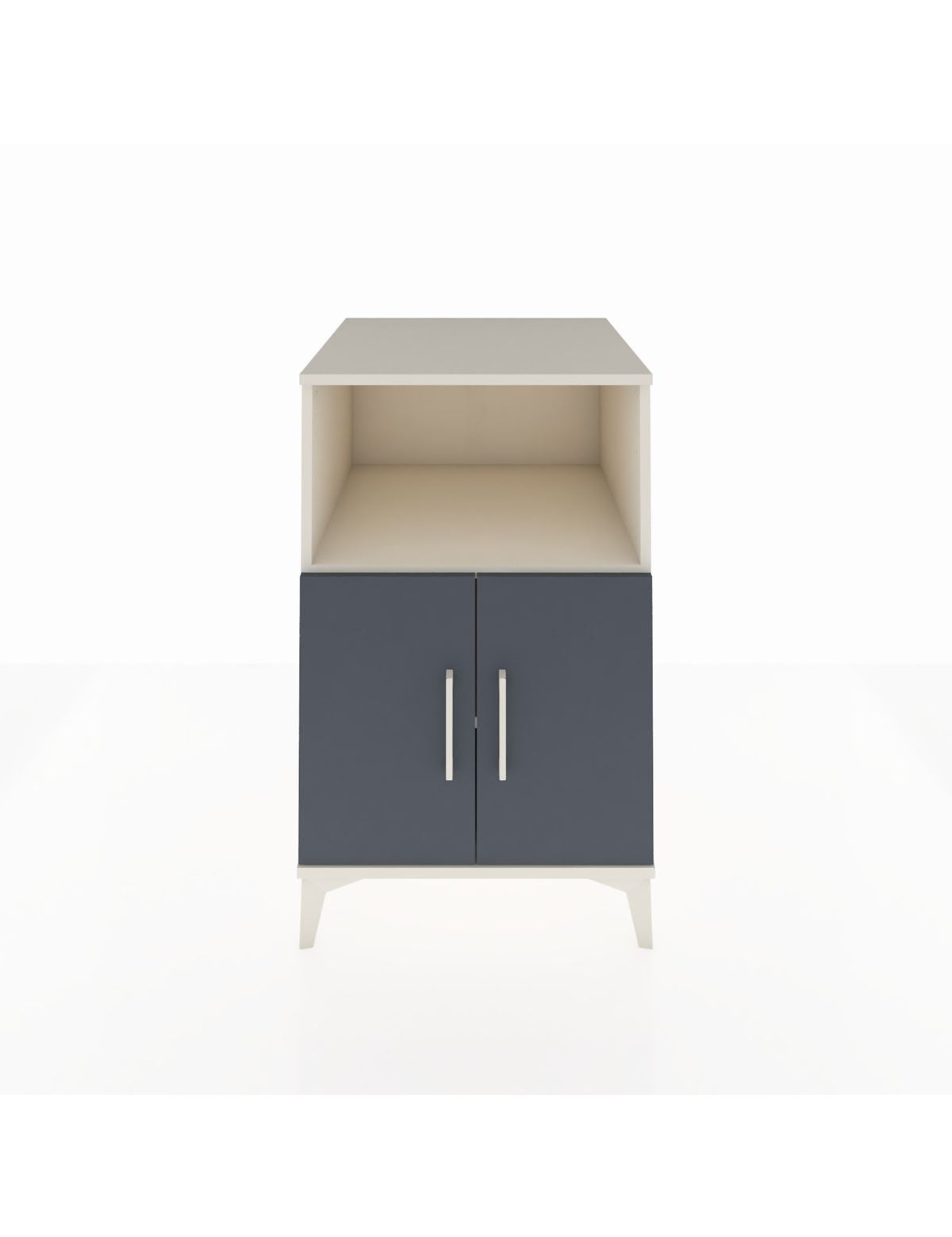 Kronos Komodin 2 Raflı 2 Kapaklı 60x59x96 Aytaşı-Antrasit