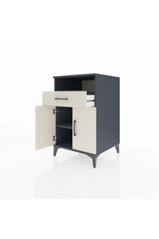 Kronos Komodin 2 Raflı Tek Çekmeceli 2 Kapaklı 60x59x96 Antrasit-Aytaşı