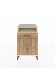 Kronos Komodin 2 Raflı Tek Çekmeceli 2 Kapaklı 60x59x96 Aytaşı-Çam