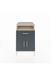 Kronos Komodin 2 Raflı Tek Çekmeceli 2 Kapaklı 60x59x96 Aytaşı-Antrasit