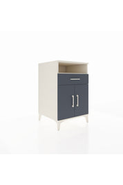 Kronos Komodin 2 Raflı Tek Çekmeceli 2 Kapaklı 60x59x96 Aytaşı-Antrasit