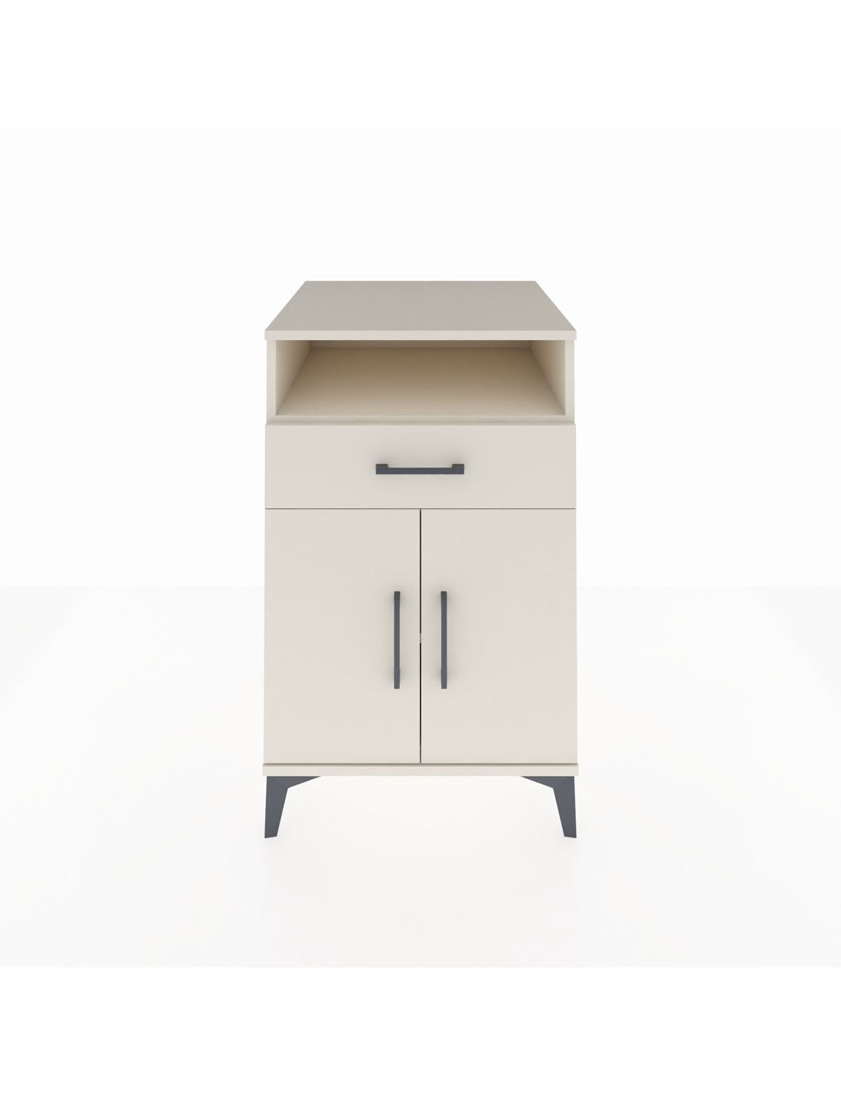 Kronos Komodin 2 Raflı Tek Çekmeceli 2 Kapaklı 60x59x96 Aytaşı-Aytaşı