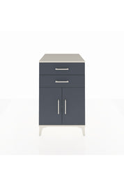 Kronos Komodin Tek Raflı 2 Çekmeceli 2 Kapaklı 60x59x96 Aytaşı-Antrasit