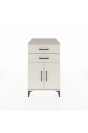 Kronos Komodin Tek Raflı 2 Çekmeceli 2 Kapaklı 60x59x96 Aytaşı-Aytaşı