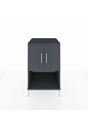 Kronos Komodin 2 Raflı 2 Kapaklı 60x59x96 Antrasit-Antrasit