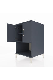 Kronos Komodin 2 Raflı 2 Kapaklı 60x59x96 Antrasit-Antrasit