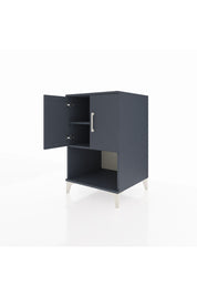 Kronos Komodin 2 Raflı 2 Kapaklı 60x59x96 Antrasit-Antrasit