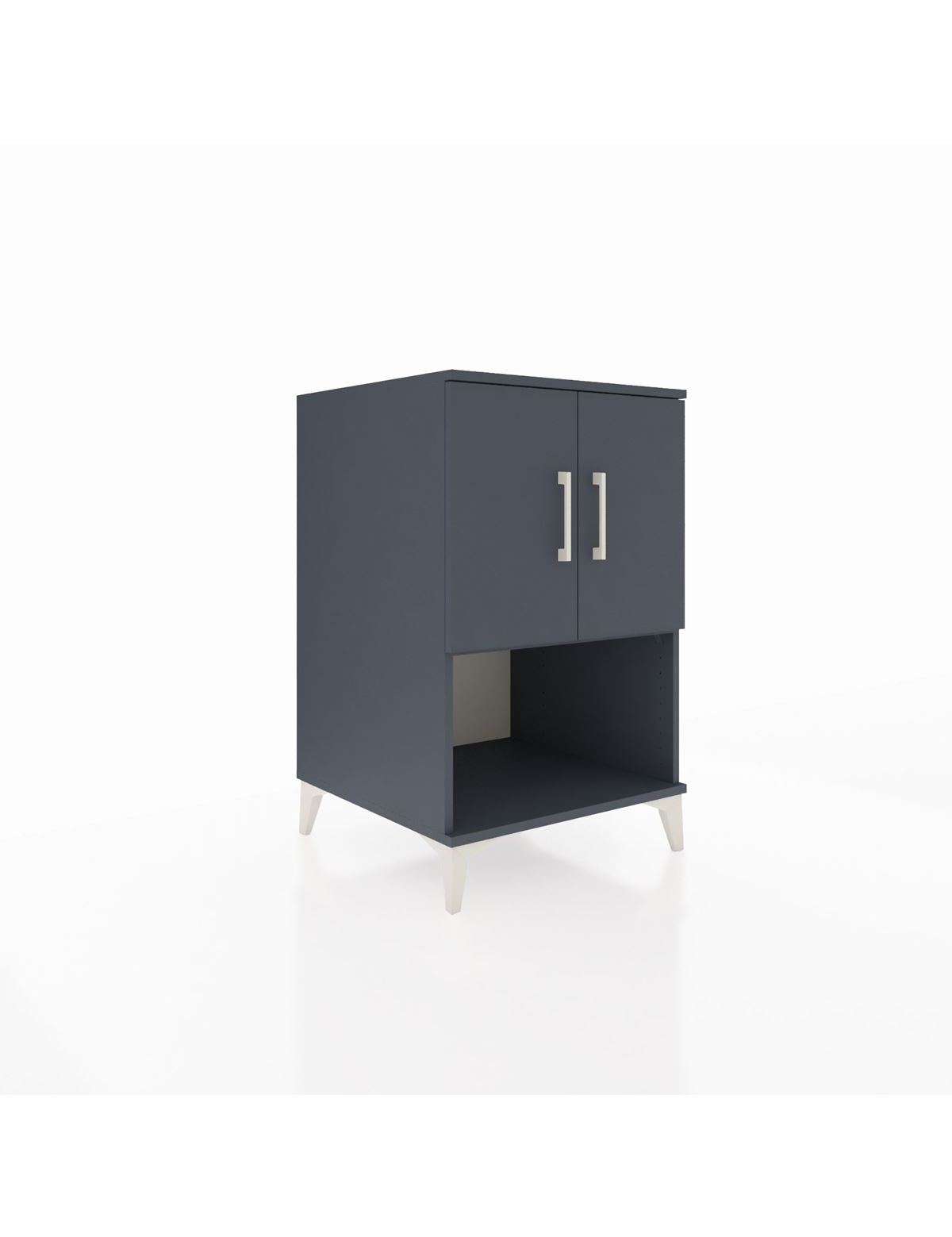 Kronos Komodin 2 Raflı 2 Kapaklı 60x59x96 Antrasit-Antrasit