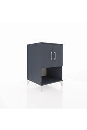 Kronos Komodin 2 Raflı 2 Kapaklı 60x59x96 Antrasit-Antrasit