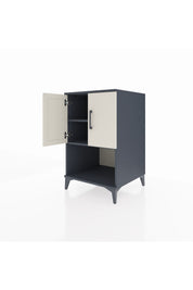 Kronos Komodin 2 Raflı 2 Kapaklı 60x59x96 Antrasit-Aytaşı