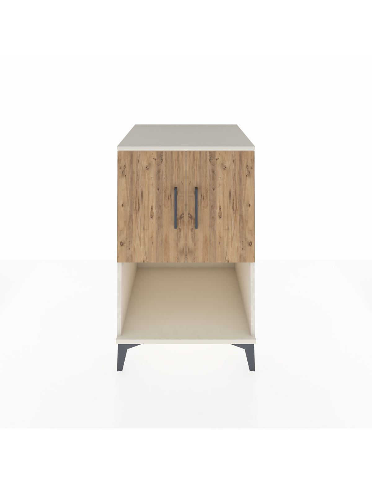 Kronos Komodin 2 Raflı 2 Kapaklı 60x59x96 Aytaşı-Çam