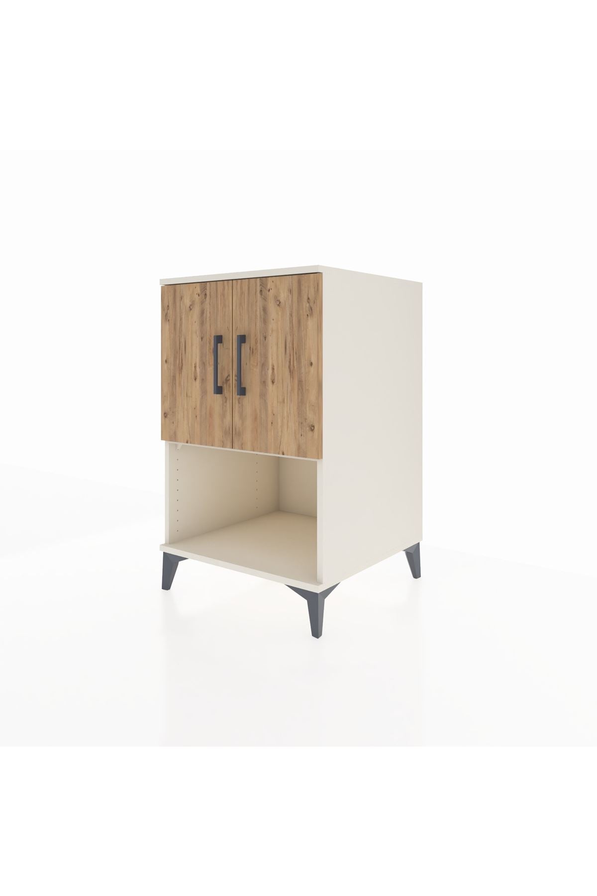 Kronos Komodin 2 Raflı 2 Kapaklı 60x59x96 Aytaşı-Çam