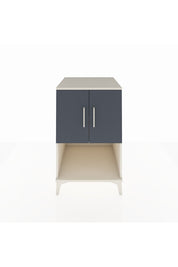 Kronos Komodin 2 Raflı 2 Kapaklı 60x59x96 Aytaşı-Antrasit