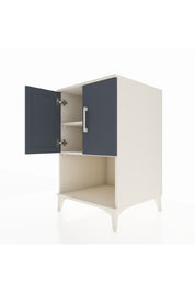 Kronos Komodin 2 Raflı 2 Kapaklı 60x59x96 Aytaşı-Antrasit