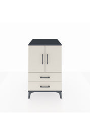 Kronos Komodin 2 Raflı 2 Çekmeceli 2 Kapaklı 60x59x96 Antrasit-Aytaşı