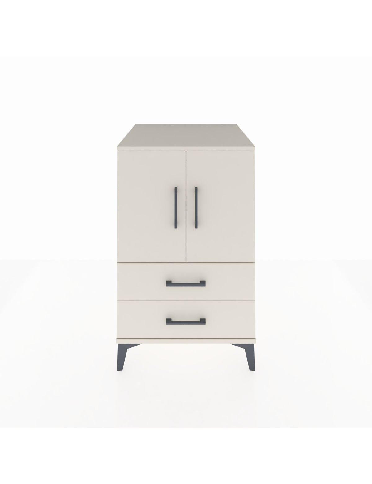 Kronos Komodin 2 Raflı 2 Çekmeceli 2 Kapaklı 60x59x96 Aytaşı-Aytaşı