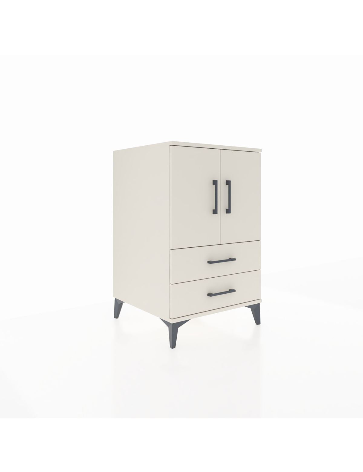 Kronos Komodin 2 Raflı 2 Çekmeceli 2 Kapaklı 60x59x96 Aytaşı-Aytaşı