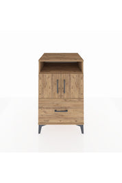 Kronos Komodin 2 Raflı Tek Çekmeceli 2 Kapaklı 60x59x96 - S80M031V9C