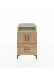 Kronos Komodin 2 Raflı Tek Çekmeceli 2 Kapaklı 60x59x96 - S80M031V3C