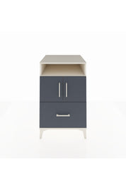 Kronos Komodin 2 Raflı Tek Çekmeceli 2 Kapaklı 60x59x96 - S80M031V2C