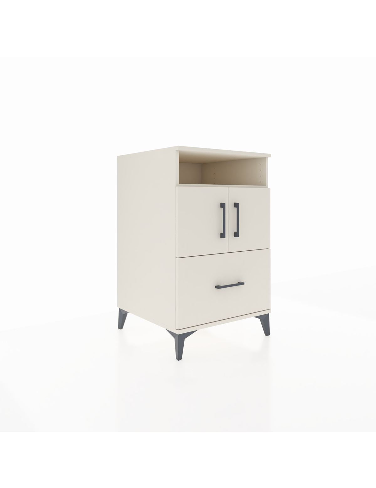 Kronos Komodin 2 Raflı Tek Çekmeceli 2 Kapaklı 60x59x96 Aytaşı-Aytaşı