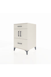 Kronos Komodin Tek Raflı 2 Çekmeceli 2 Kapaklı 60x59x96 Aytaşı-Aytaşı