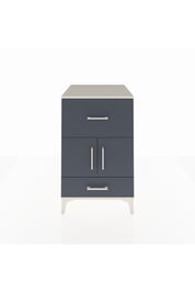 Kronos Komodin Tek Raflı 2 Çekmeceli 2 Kapaklı 60x59x96 Aytaşı-Antrasit