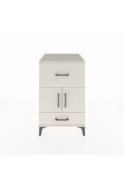 Kronos Komodin Tek Raflı 2 Çekmeceli 2 Kapaklı 60x59x96 Aytaşı-Aytaşı