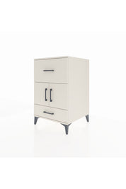 Kronos Komodin Tek Raflı 2 Çekmeceli 2 Kapaklı 60x59x96 Aytaşı-Aytaşı