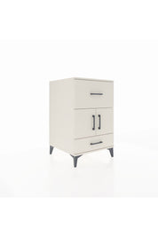 Kronos Komodin Tek Raflı 2 Çekmeceli 2 Kapaklı 60x59x96 Aytaşı-Aytaşı