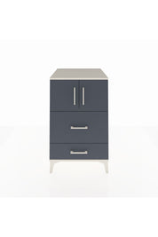 Kronos Komodin Tek Raflı 2 Çekmeceli 2 Kapaklı 60x59x96 Aytaşı-Antrasit