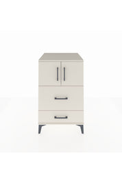 Kronos Komodin Tek Raflı 2 Çekmeceli 2 Kapaklı 60x59x96 Aytaşı-Aytaşı