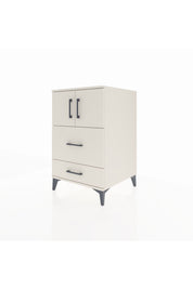 Kronos Komodin Tek Raflı 2 Çekmeceli 2 Kapaklı 60x59x96 Aytaşı-Aytaşı