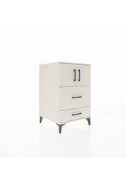 Kronos Komodin Tek Raflı 2 Çekmeceli 2 Kapaklı 60x59x96 Aytaşı-Aytaşı