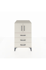 Kronos Komodin Tek Raflı 3 Çekmeceli 2 Kapaklı 60x59x96 Aytaşı-Aytaşı