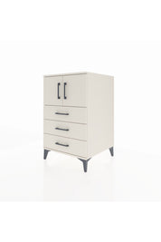 Kronos Komodin Tek Raflı 3 Çekmeceli 2 Kapaklı 60x59x96 Aytaşı-Aytaşı