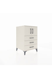 Kronos Komodin Tek Raflı 3 Çekmeceli 2 Kapaklı 60x59x96 Aytaşı-Aytaşı