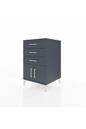 Kronos Komodin 3 Çekmeceli 2 Kapaklı 60x59x96 Antrasit-Antrasit