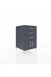 Kronos Komodin 3 Çekmeceli 2 Kapaklı 60x59x96 Antrasit-Antrasit